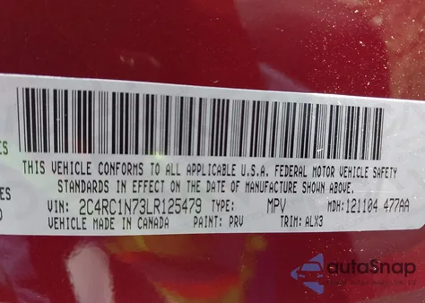 2020 Chrysler Pacifica Hybrid 35Th Anniversary Limited из США, поврежденный, VIN 2C4RC1N73LR125479